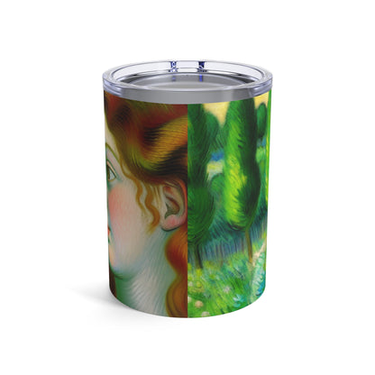 "French Countryside Escape" - The Alien Tumbler 10oz Post-Impressionism Style