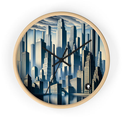 "Métropole moderne : une perspective de précisionisme" - Le précisionisme de l'horloge murale extraterrestre