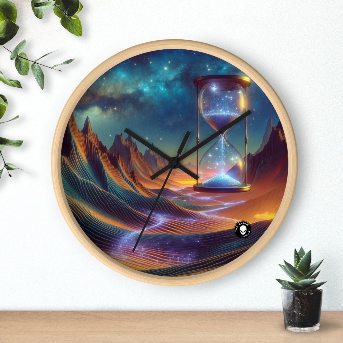 "Starry Sands of Time" - The Alien Wall Clock