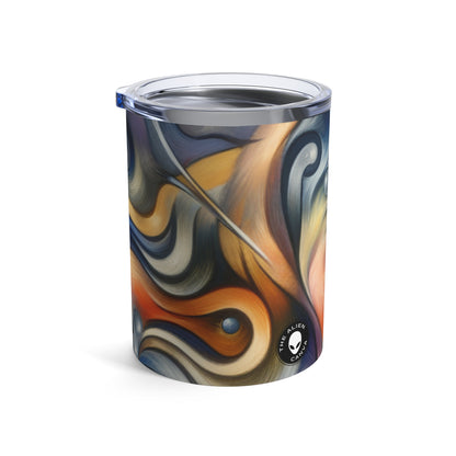 "Encantamiento cotidiano: un mundo surrealista en movimiento" - The Alien Tumbler 10oz Surrealist Automatism