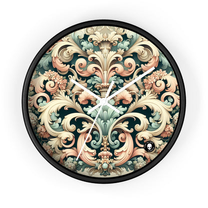 "Garden of Whimsy: A Rococo Fête" - The Alien Wall Clock Rococo