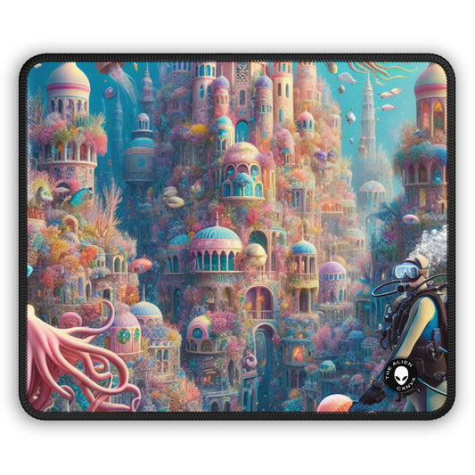 "Treasure of the Deep: A Fantastical Underwater City" - The Alien Gaming Mouse Pad