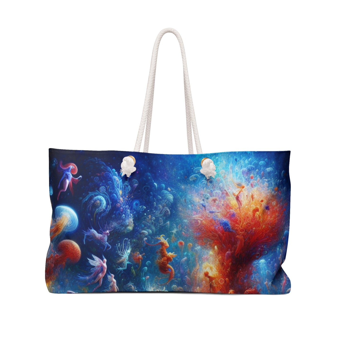 "Glowing Coral Dance Party" - The Alien Weekender Bag