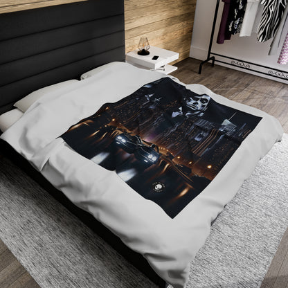 "The World is Mine: A City Drive" - The Alien Velveteen Plush Blanket