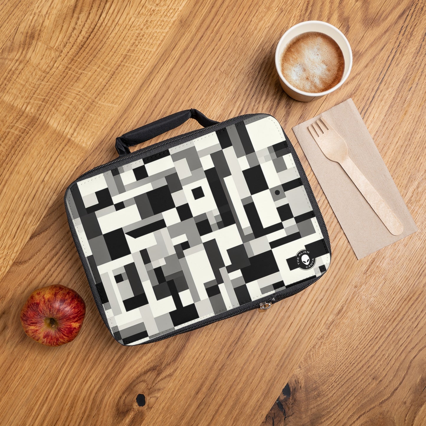 "Paysage urbain dans le cubisme analytique" - Le sac à lunch Alien Cubisme analytique