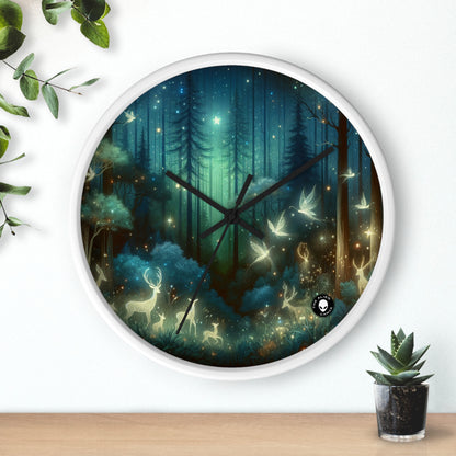 "Enchanted Night in the Whispering Woods" - The Alien Wall Clock