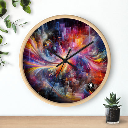 "Chromatic Sundown: Time-Lapse Sky Art" - The Alien Wall Clock Video Art