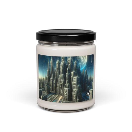 Bougie parfumée au soja « Paysage urbain nocturne » - La bougie parfumée Alien 9oz