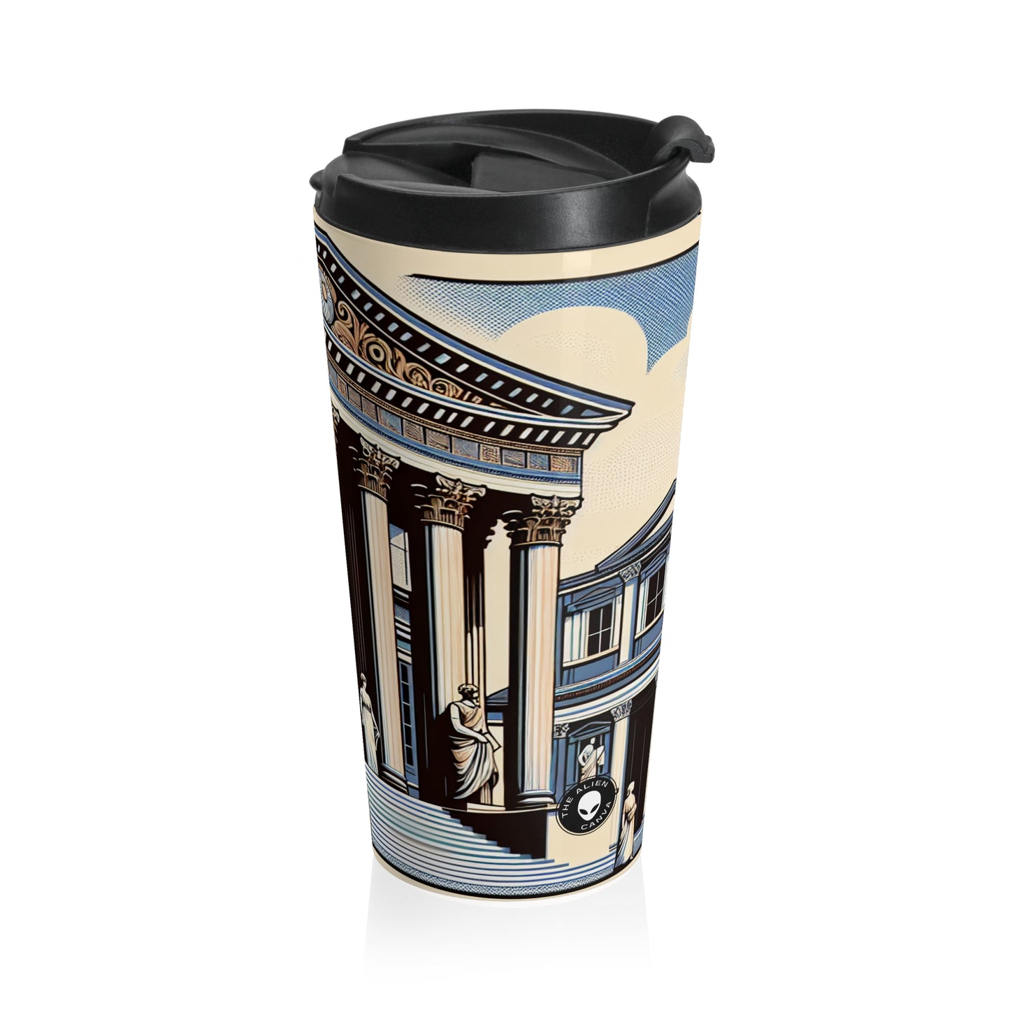 "Neoclassical Urban Elegance" - The Alien Stainless Steel Travel Mug Neoclassicism