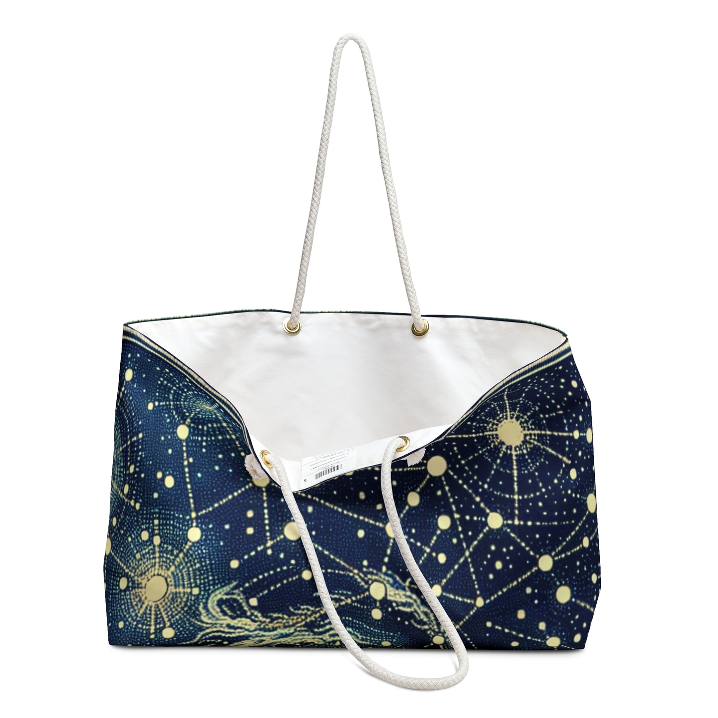 "Dotting the Heavens" - The Alien Weekender Bag Pointillism Style