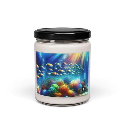 "Underwater Symphony: Coral Reef Serenity" - The Alien Scented Soy Candle 9oz