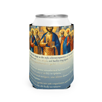 "Forged in Faith: The Journey from Despair to Hope" - The Alien Can Cooler Sleeve Religious Art