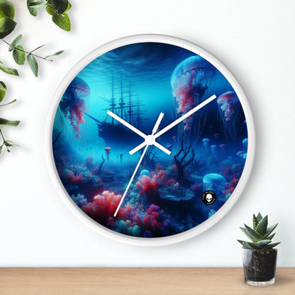 "Jellyfish Haven: A Surreal Underwater World" - The Alien Wall Clock