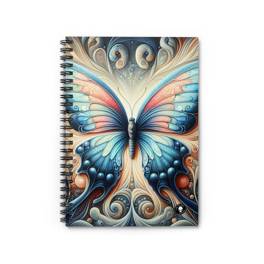 "Butterfly Transformation" - The Alien Spiral Notebook (Ruled Line) Symbolism