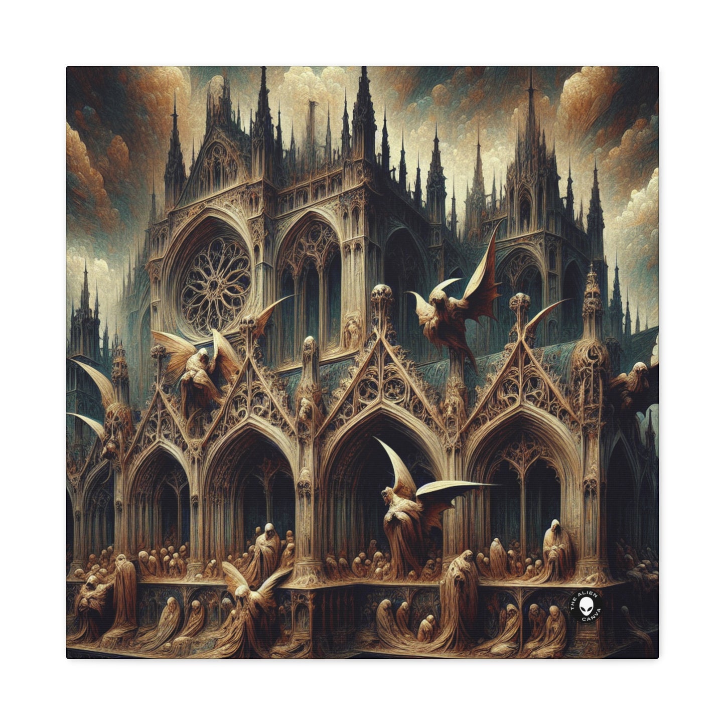 - The Alien Canva Gothic Art