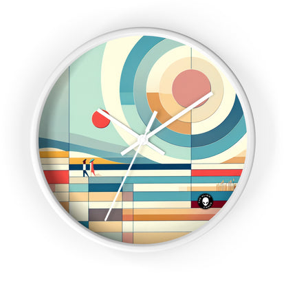 Tranquil Reflections: A Minimalist Zen Garden Artwork - The Alien Wall Clock Minimalism