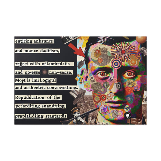 "Absurdity Unleashed: Creating a Dadaist Collage of Chaos" - The Alien Canva Dadaism