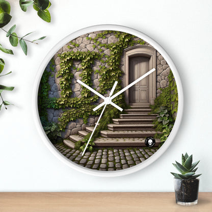 "Trompe-L'oeil Ivy Wall" - El reloj de pared alienígena Trompe-l'oeil