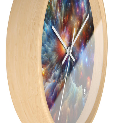 "Galactic Creation: A Kaleidoscope of Cosmic Wonder" - The Alien Wall Clock