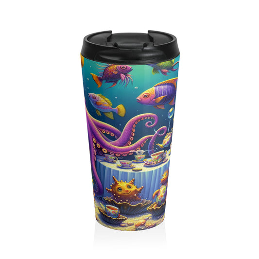 "Tea Time Under the Sea" - The Alien Stainless Steel Travel Mug