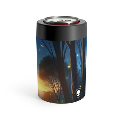 "Enchanted Dusk: Fireflies in the Forest" - The Alien Can Holder