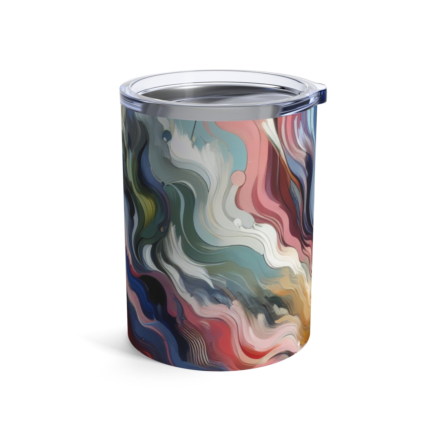 "Sunrise Serenity: An Abstract Painting Inspired by Renewal" - The Alien Tumbler 10oz Lyrical Abstraction