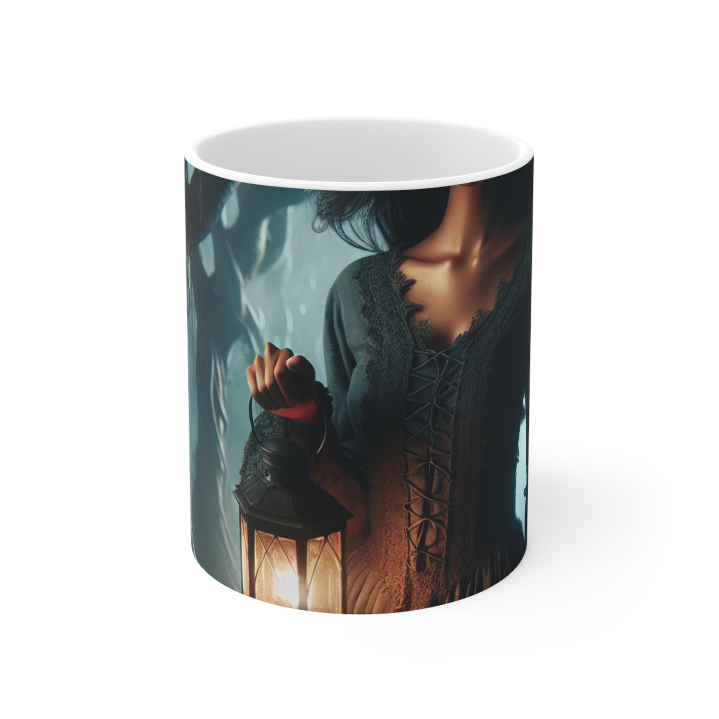 "Ready for Battle in the Twisted Woods" - The Alien Ceramic Mug 11oz Gothic Art Style