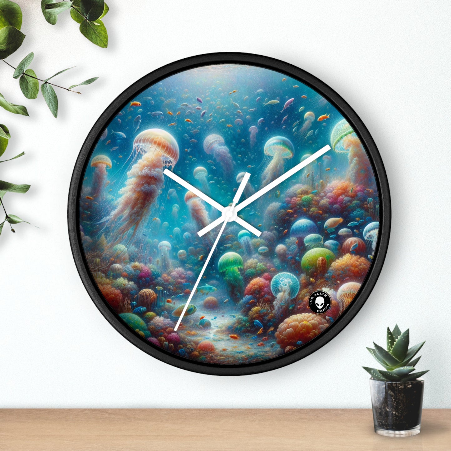 "Jellyfish Dreamland" - The Alien Wall Clock