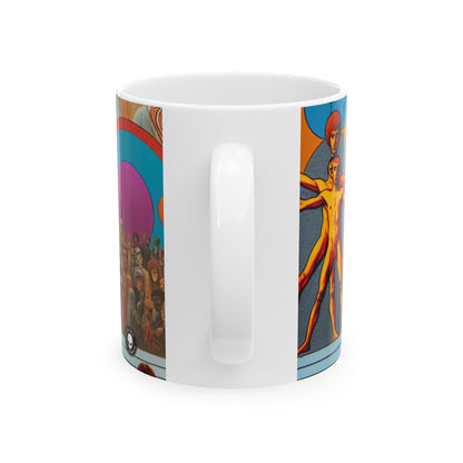 "Found Objects in Motion: A Fluxus Experiment" - The Alien Ceramic Mug 11oz Fluxus
