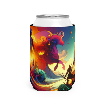 "Crossovers Clash: The Ultimate Battle of Dimensions" - L'art du jeu vidéo Alien Can Cooler Sleeve