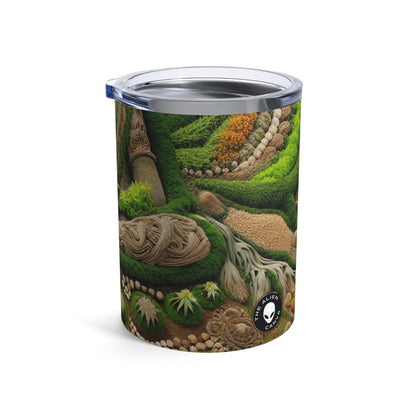 "Forest Mandala: Una armonía de la naturaleza" - The Alien Tumbler 10oz Earth Art