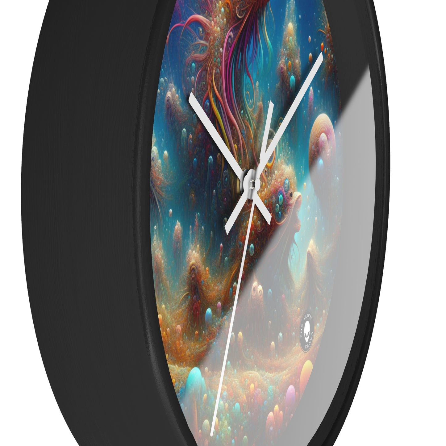 "Enchanting Aquatic Dreamscape" - The Alien Wall Clock