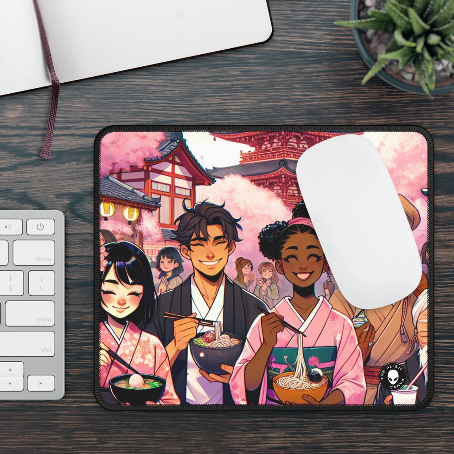 "Brush of Wonders: An Artist's Awakening" - The Alien Gaming Mouse Pad Manga/Anime Art