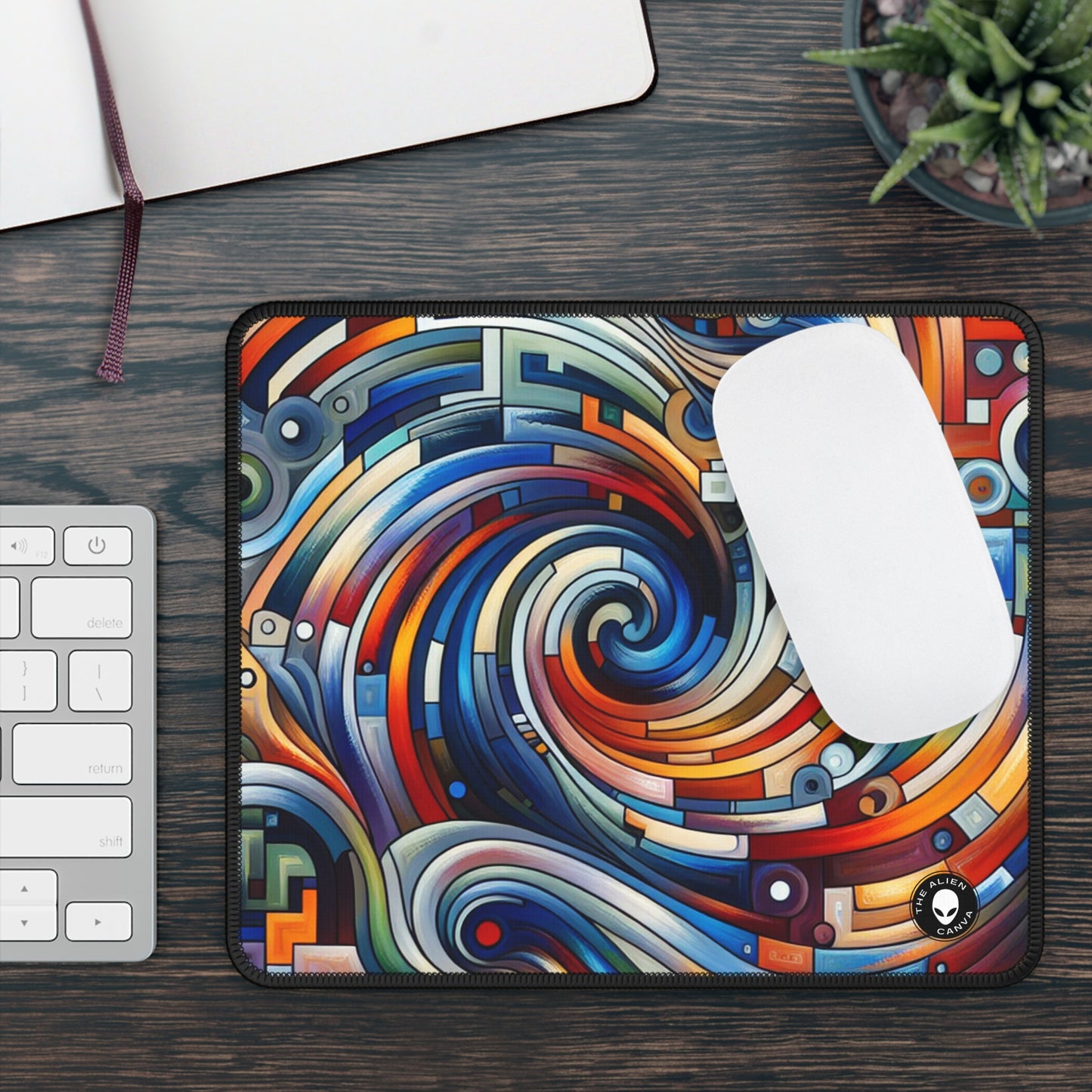 "Harmony in Motion: A Kinetic Exploration" - The Alien Gaming Mouse Pad Kinetic Art