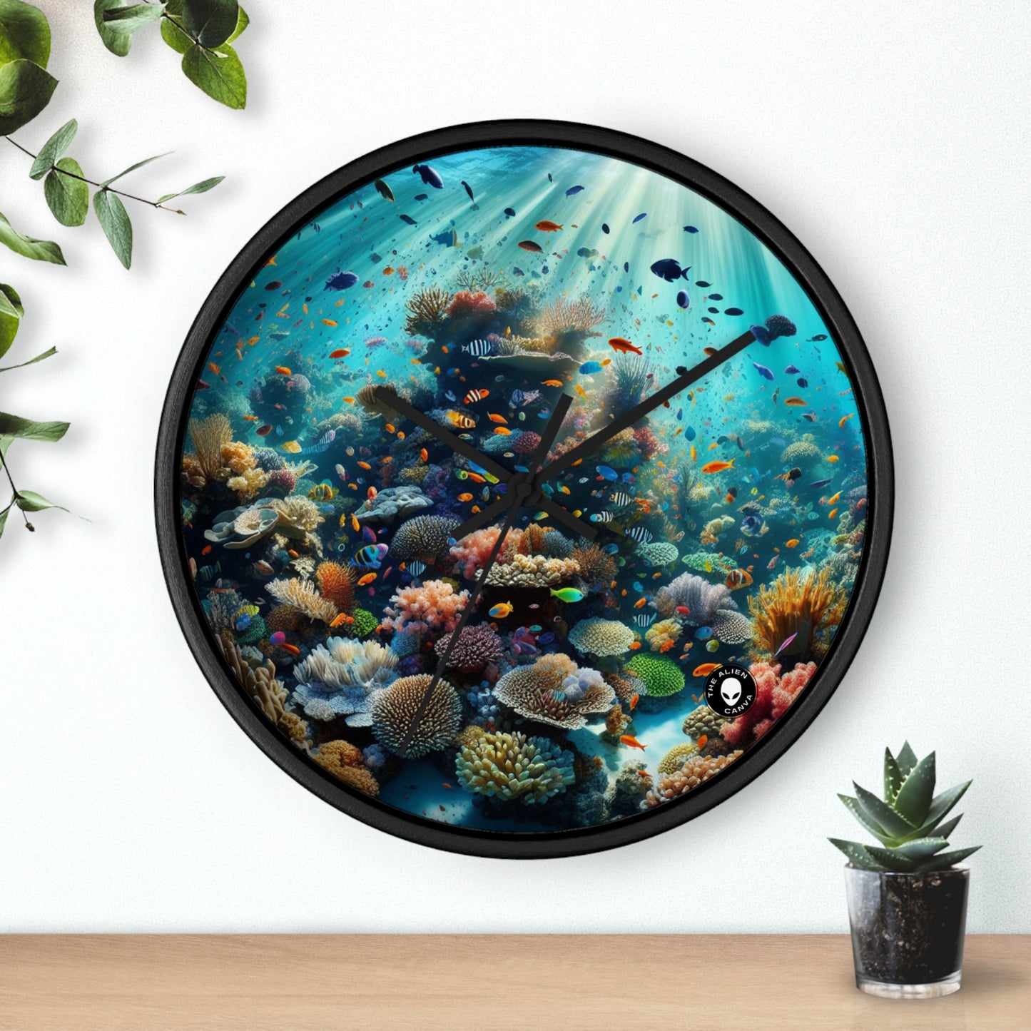 "Underwater Paradise: The Jewel of the Sea" - The Alien Wall Clock