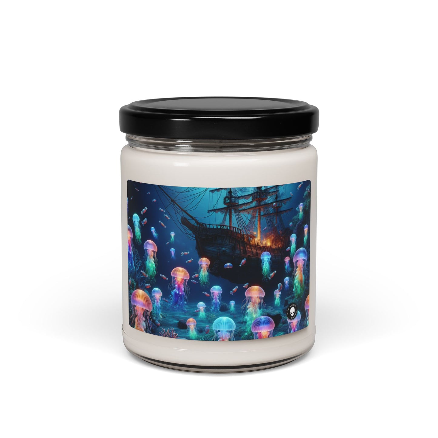 "Glowing Jellyfish Paradise: A Dreamy Underwater Adventure" - The Alien Scented Soy Candle 9oz