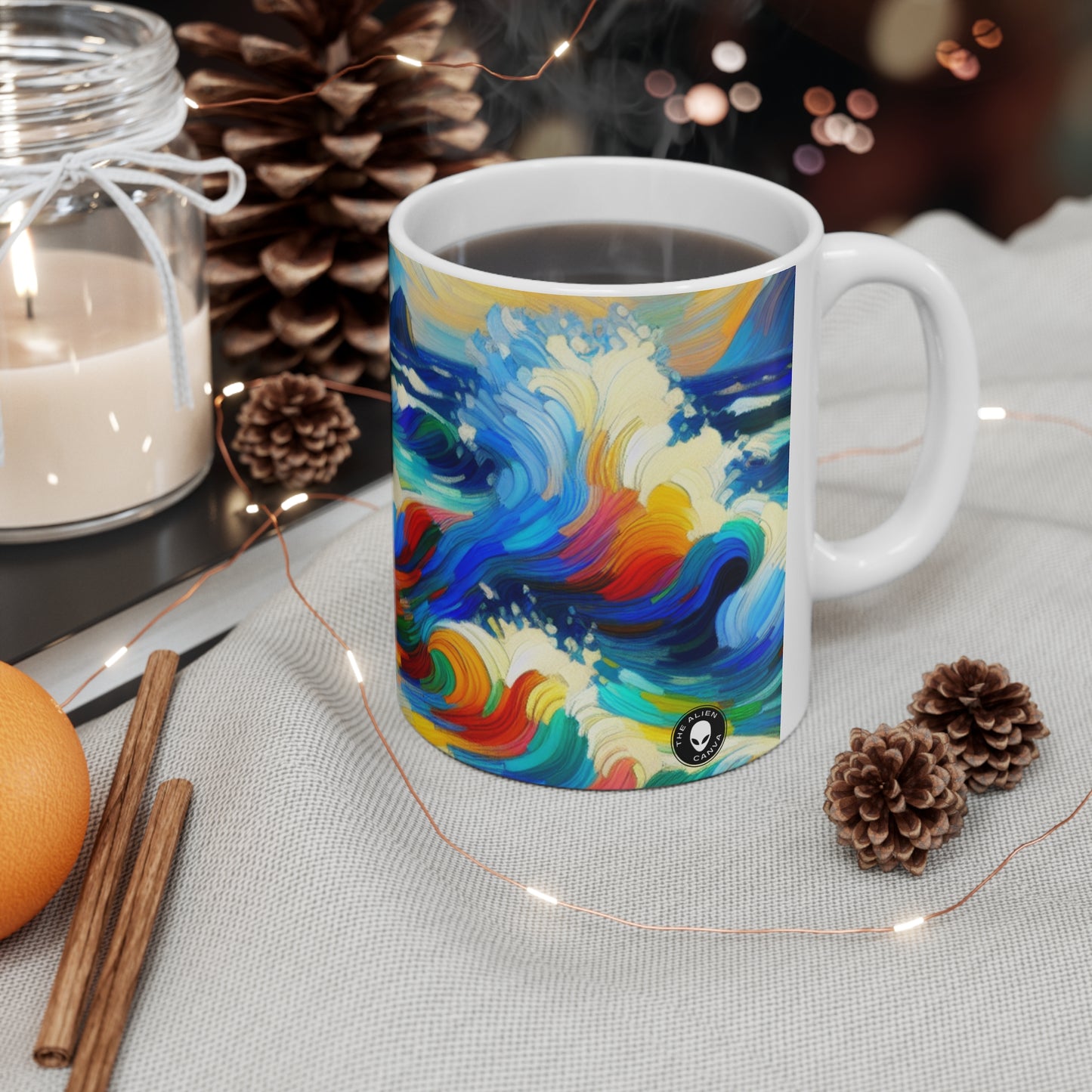 "The Fauvist Shore" - La tasse en céramique Alien 11oz Fauvisme