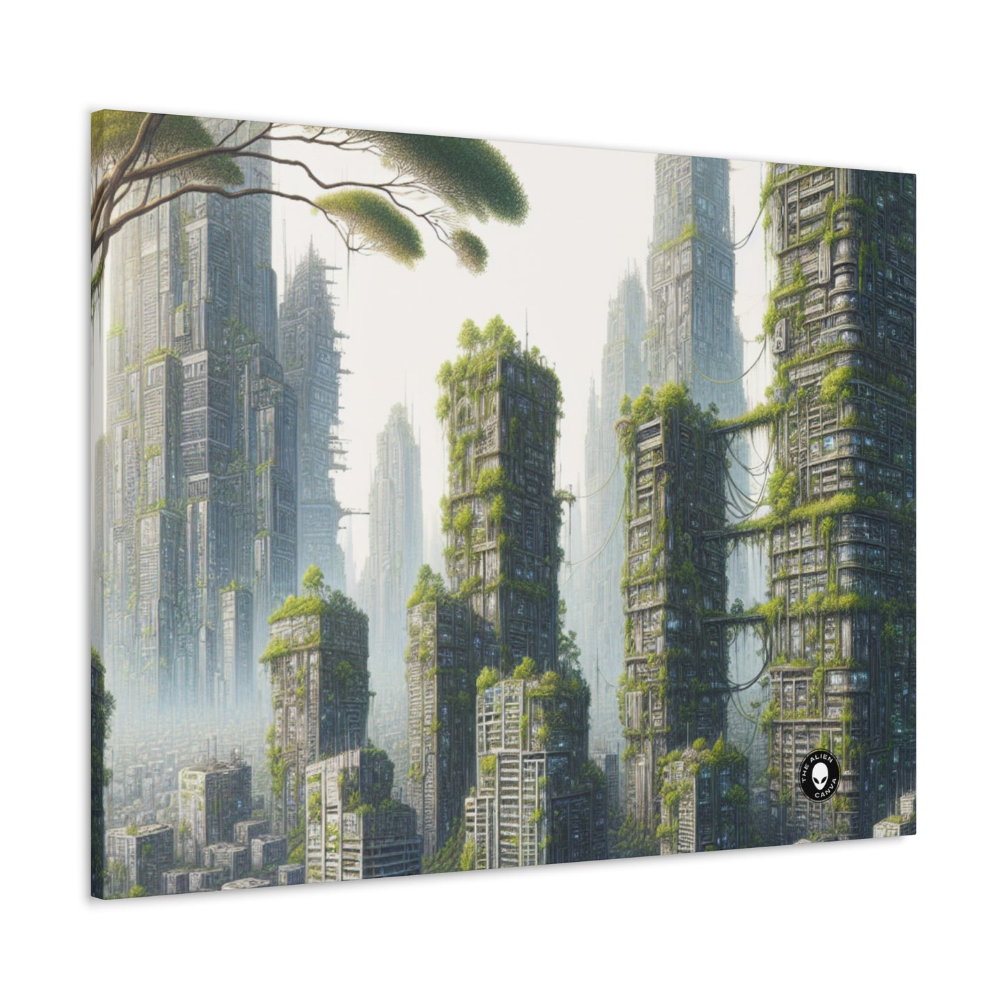 "Nature's Resurgence: The Urban Jungle" - The Alien Canva