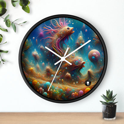 "Enchanting Aquatic Dreamscape" - The Alien Wall Clock