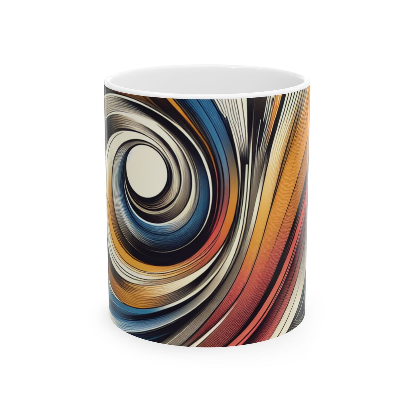 "Mechanical Harmony: A Kinetic Art Installation" - The Alien Ceramic Mug 11oz Kinetic Art