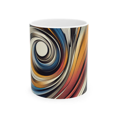 "Mechanical Harmony: A Kinetic Art Installation" - The Alien Ceramic Mug 11oz Kinetic Art