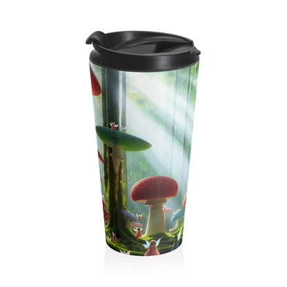 "Enchanted Mushroom Forest" - The Alien Stainless Steel Travel Mug