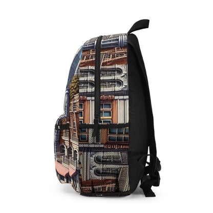 "Enchanted Passage: Transcending Reality" - The Alien Backpack Trompe-l'oeil