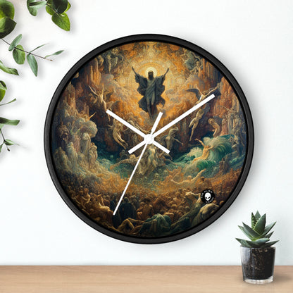 "Mystical Reflections: A Symbolic Journey Through the Looking Glass" - The Alien Wall Clock Symbolism