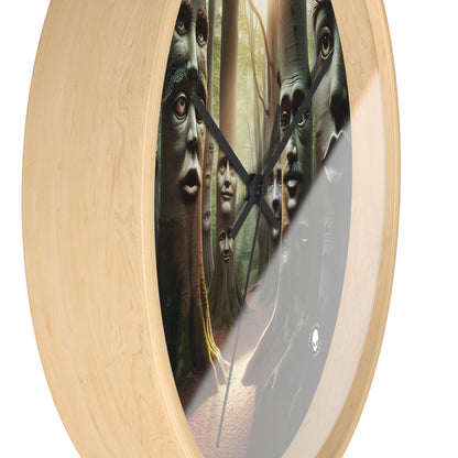 "Whispering Woods: Secrets of the Enchanted Forest" - The Alien Wall Clock