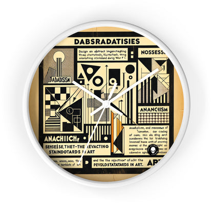 "Dadaist Dreamscape : Un ensemble de collages numériques surréalistes" - L'horloge murale extraterrestre Dadaism