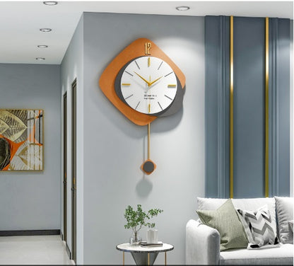 Wooden Wall Clock Fashionable Picture Frame Decoration