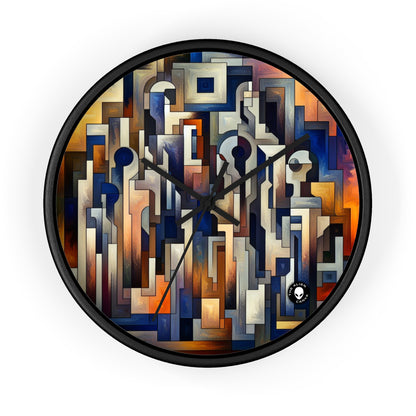 "Enigma Realms: A World of Surreal Beauty" - The Alien Wall Clock Metaphysical Art