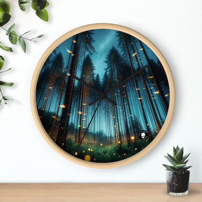 "Twilight Enchantment: Firefly Forest" - The Alien Wall Clock