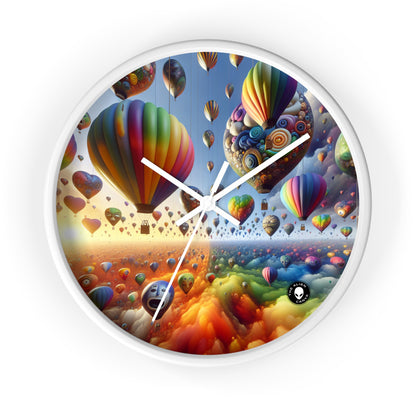 "Emotional Skyline: A Surreal Balloon Landscape" - The Alien Wall Clock